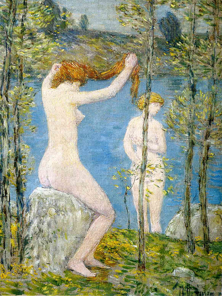 Frederick Childe Hassam Untitled (Study for 'Bathers'), 1902-03 oil painting reproduction