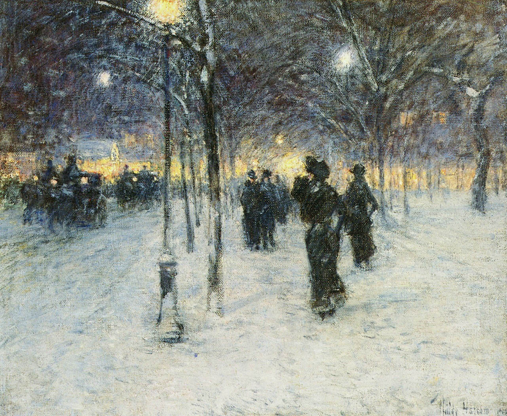 Frederick Childe Hassam Early Evening, Union Square, 1902 oil painting reproduction