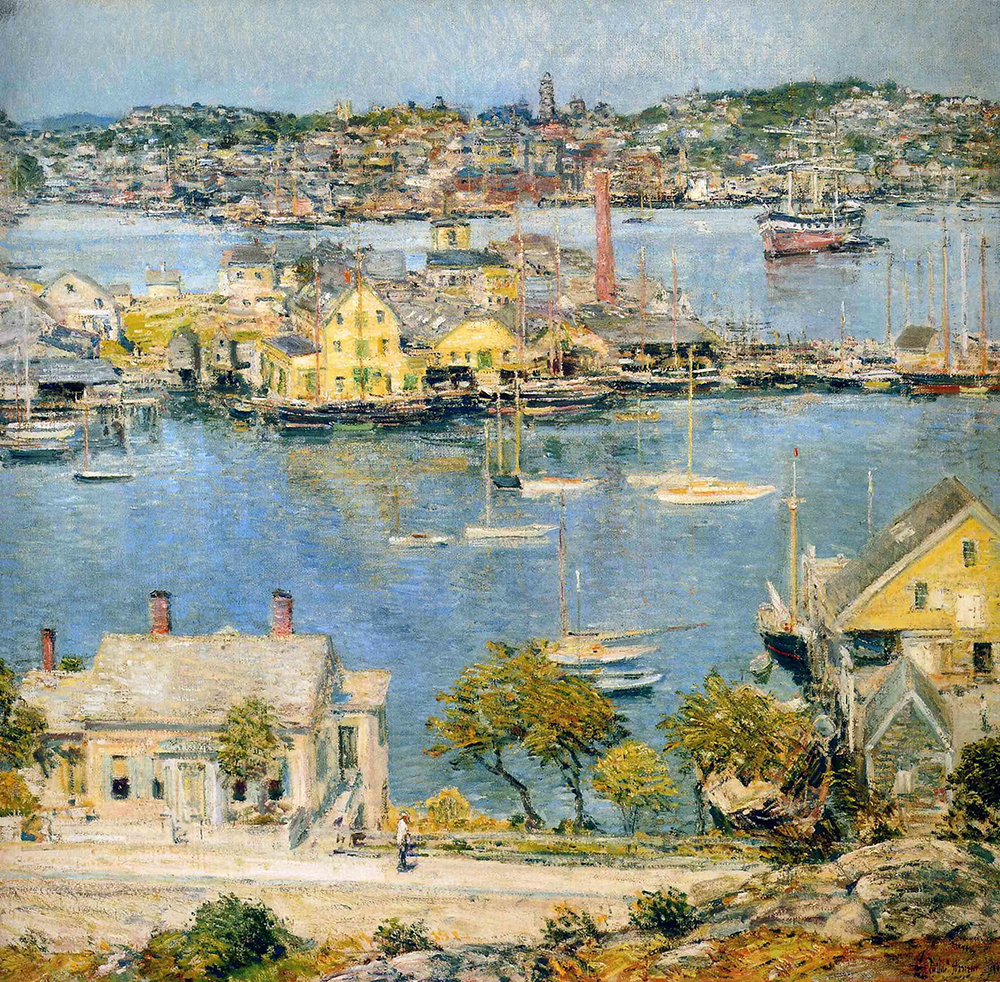 Frederick Childe Hassam Gloucester Harbor oil painting reproduction