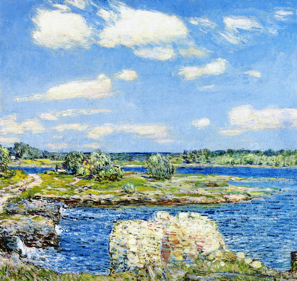 Frederick Childe Hassam Mill Site and Old Todal Dam, Cos Cob, 1902 oil painting reproduction