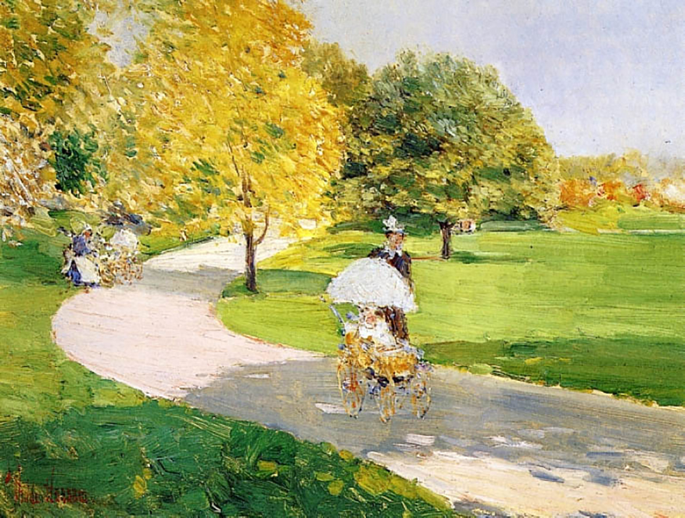 Frederick Childe Hassam Nurses in the Park, 1889 oil painting reproduction