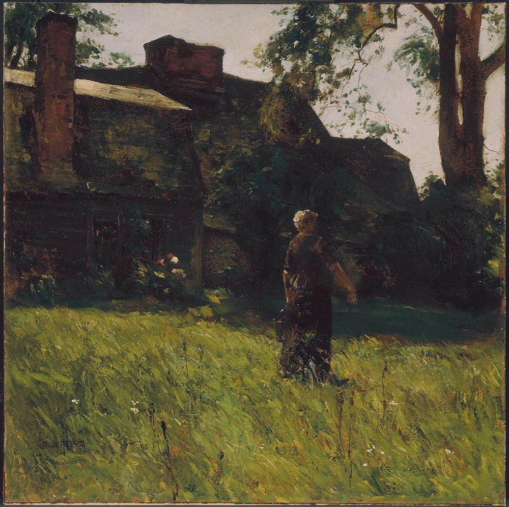 Frederick Childe Hassam Old Fairbanks House, Dedham, Massachusetts, 1884 oil painting reproduction