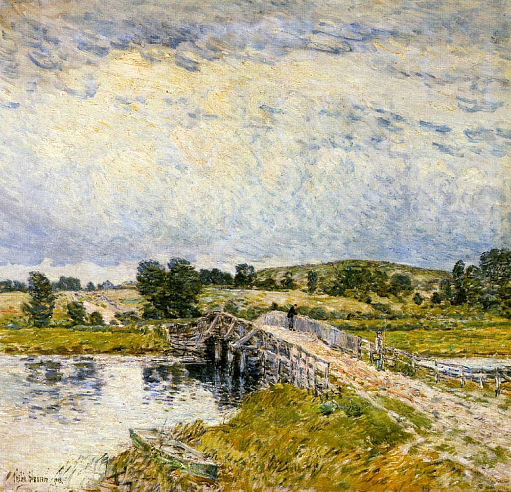 Frederick Childe Hassam Old Lyme Bridge, 1903 oil painting reproduction