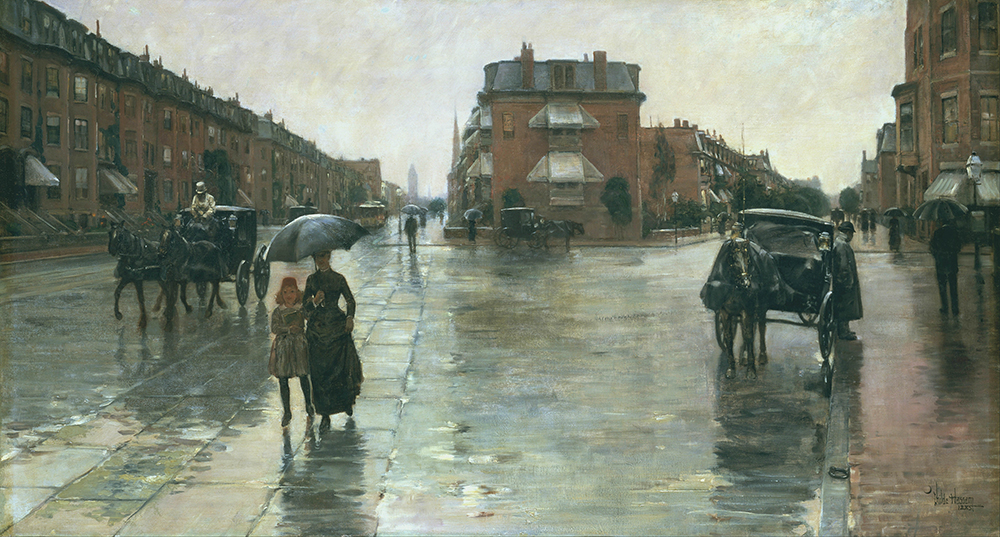 Frederick Childe Hassam Rainy Day, Boston, 1885 oil painting reproduction