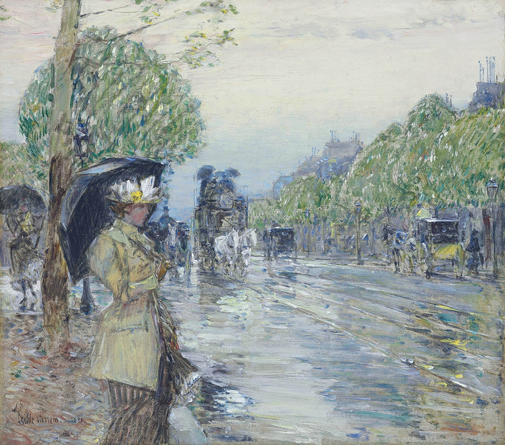 Frederick Childe Hassam Rainy Day. On the Avenue, 1893 oil painting reproduction