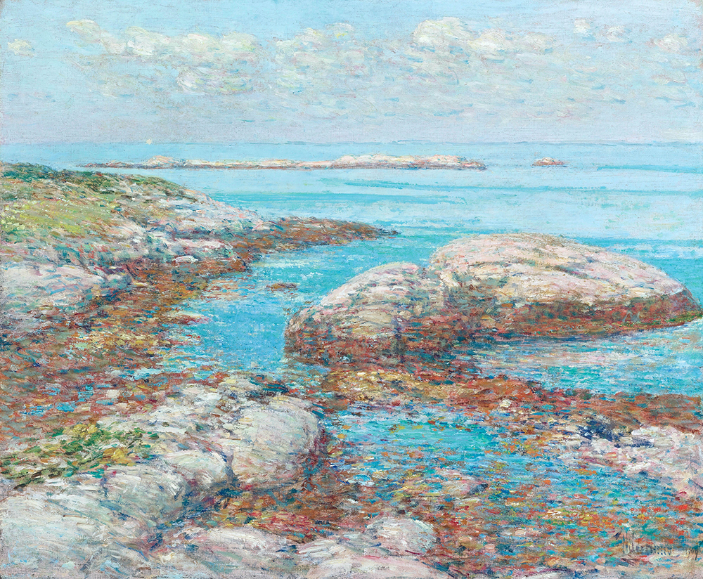 Frederick Childe Hassam Rocks at Appledore, Morning, 1909 oil painting reproduction