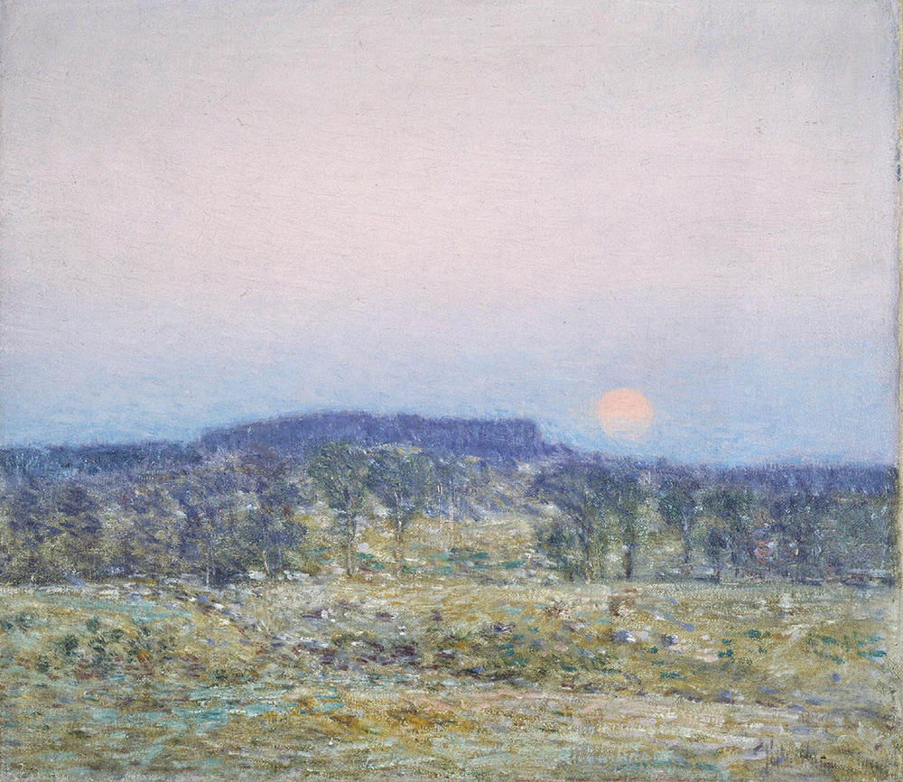 Frederick Childe Hassam September Moonrise, 1800 oil painting reproduction