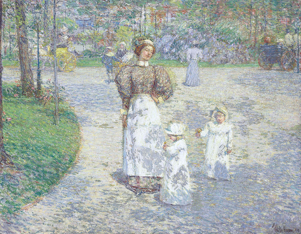 Frederick Childe Hassam Spring in Central Park, 1908 oil painting reproduction