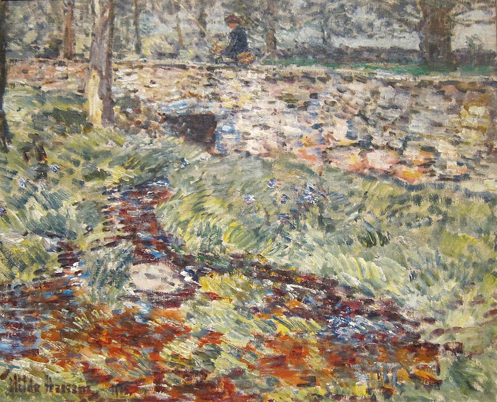 Frederick Childe Hassam Stone Bridge, 1890 oil painting reproduction