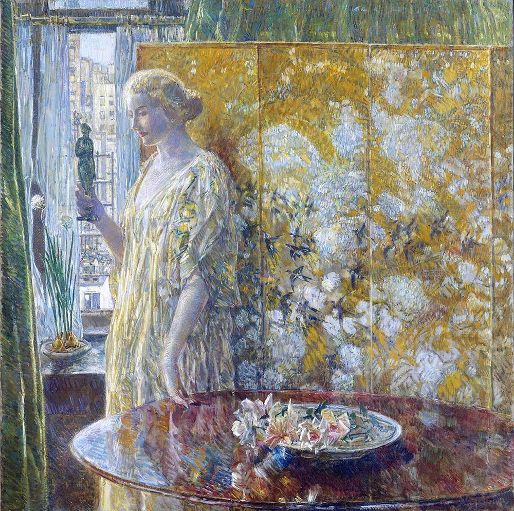 Frederick Childe Hassam Tanagra (The Builders, New York), 1918 oil painting reproduction