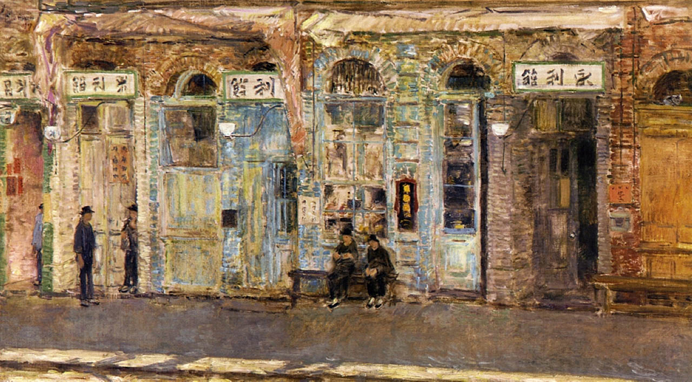 Frederick Childe Hassam The Chinese Merchants, 1909 oil painting reproduction