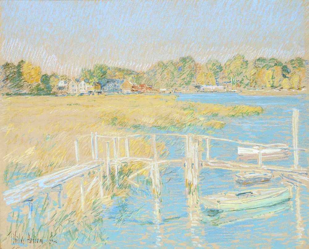 Frederick Childe Hassam Up the River, Late Afternoon, October, 1906 oil painting reproduction