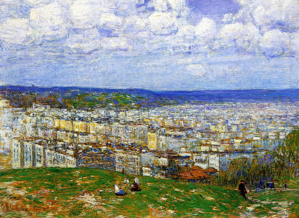 Frederick Childe Hassam View of New York from the Top of Fort George, 1920 oil painting reproduction