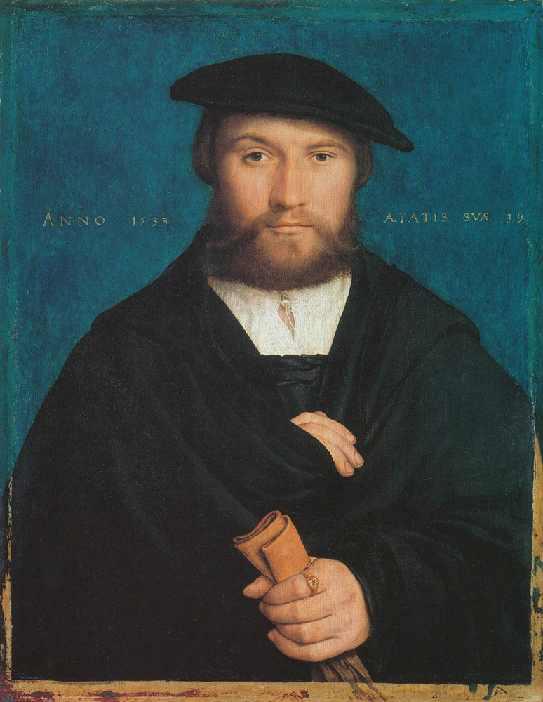 Hans Holbein the Younger Portrait of a member of the von Wedigh Family (called Hermann Hillebrandt von Wedigh). 1533 oil painting reproduction