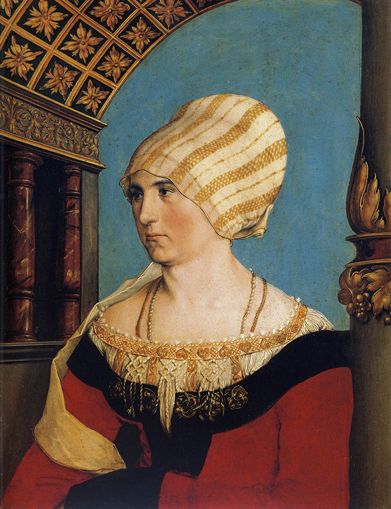 Hans Holbein the Younger Portrait of Dorothea Meyer, nee Kannengiesser. 1516 oil painting reproduction