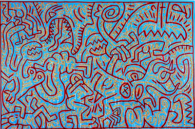 Keith Haring Painting for Francesca Alinova oil painting reproduction