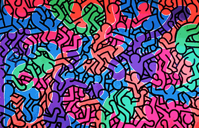 Keith Haring Untitled 1985 oil painting reproduction