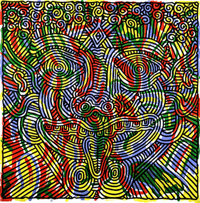 Keith Haring Untitled 1986 oil painting reproduction