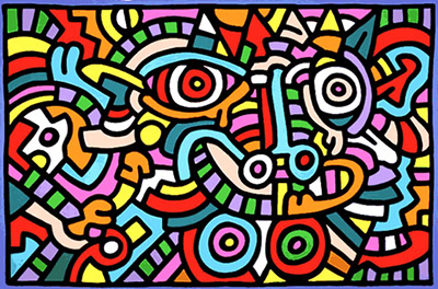 Keith Haring Untitled 1986c oil painting reproduction
