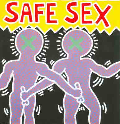 Keith Haring Safe Sex oil painting reproduction