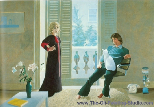 David Hockney Mr and Mrs Clark and Percy oil painting reproduction