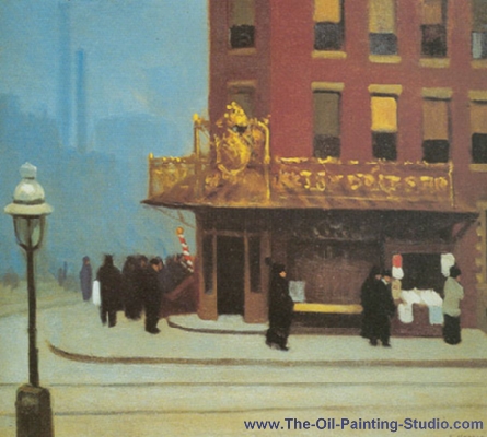 Edward Hopper New York Corner oil painting reproduction