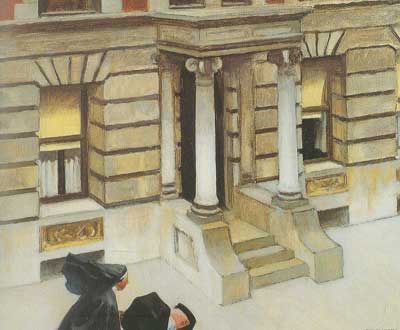 Edward Hopper New York Pavements oil painting reproduction