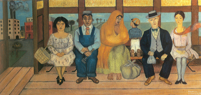 Frida Kahlo The Bus oil painting reproduction