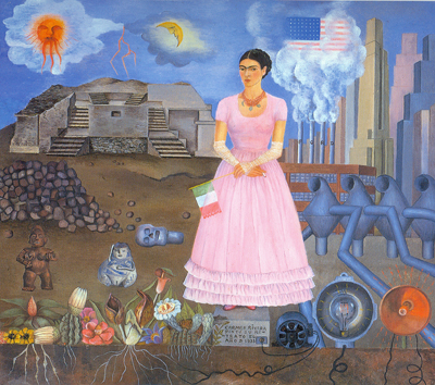Frida Kahlo Self-Portrait on the Borderline oil painting reproduction