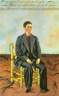 Frida Kahlo Self-Portrait with Cropped Hair oil painting reproduction
