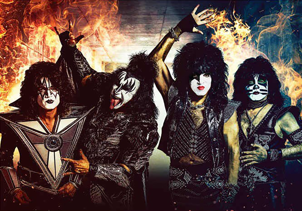 Pop and Rock Portraits - Rock - Kiss Band painting for sale Kiss1