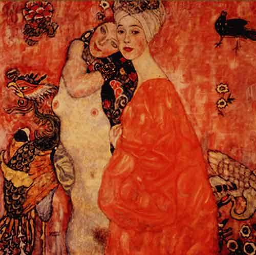 Gustave Klimt The Girlfriends oil painting reproduction