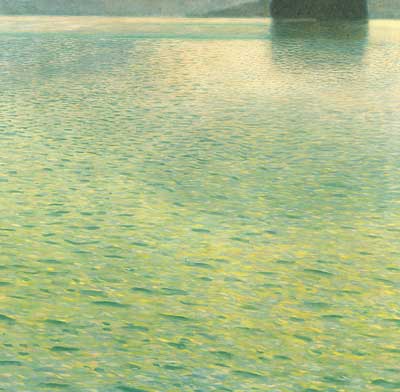 Gustave Klimt Island in the Attersee oil painting reproduction