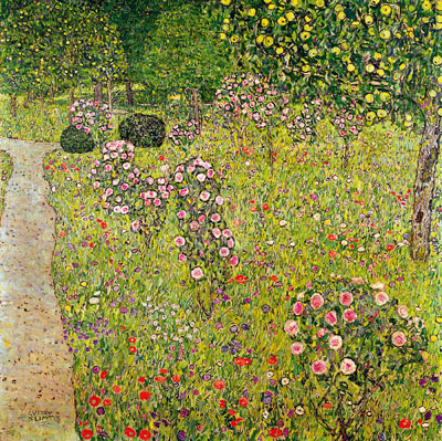 Gustave Klimt Orchard with Roses oil painting reproduction