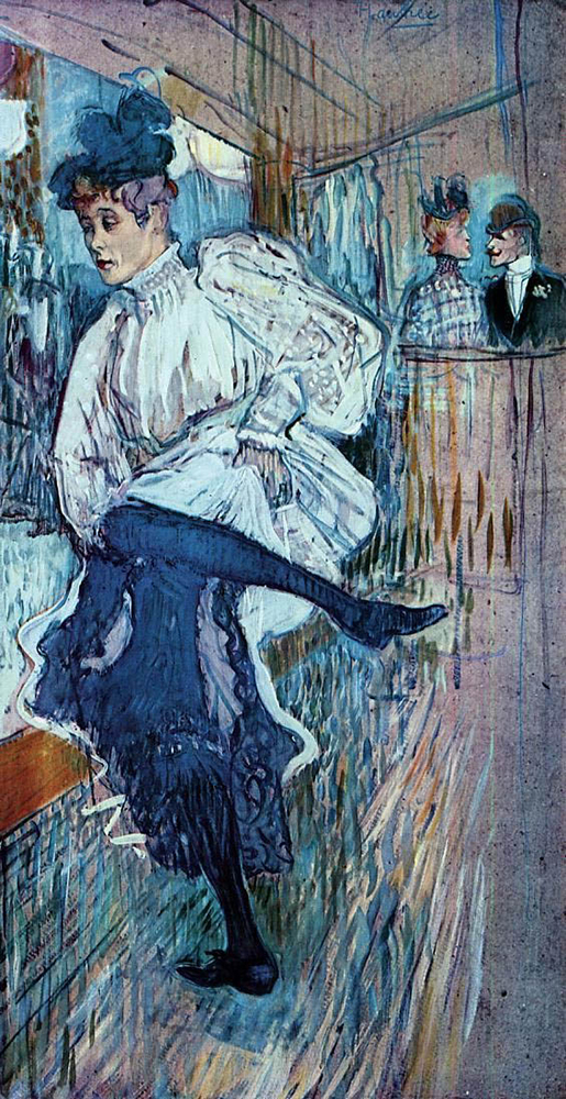 Henri Toulouse-Lautrec Jane Avril Dancing - 1892 oil painting reproduction