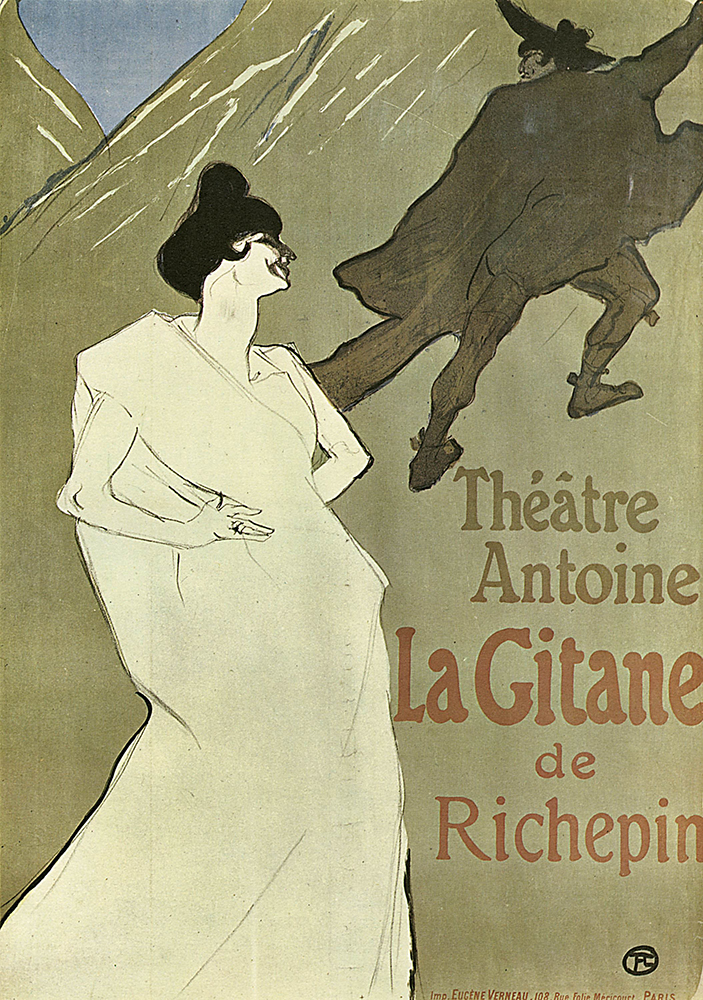 Henri Toulouse-Lautrec La Gitane 'The Gypsy' - 1899 oil painting reproduction