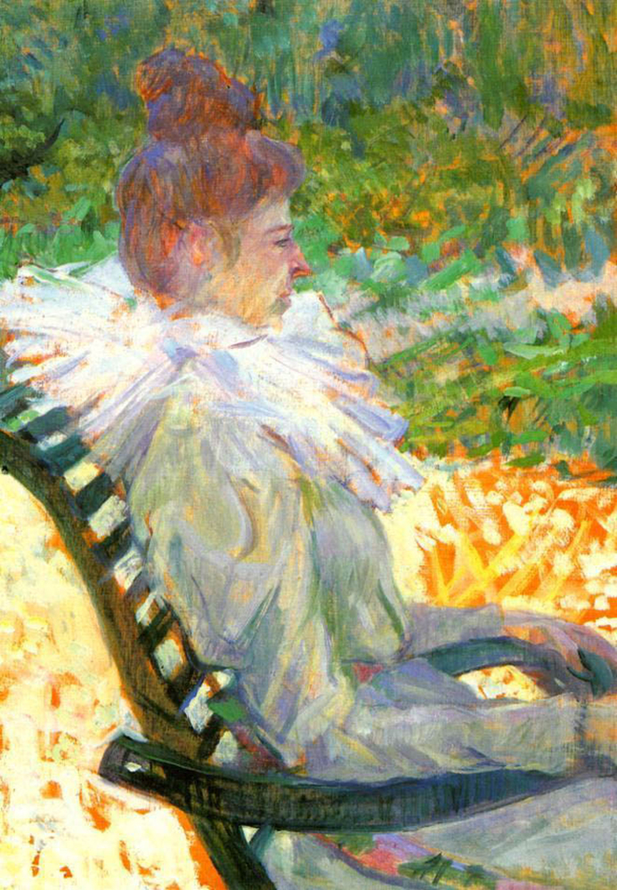 Henri Toulouse-Lautrec Madame E. Tapie de Celeyran in a Garden - 1896  oil painting reproduction