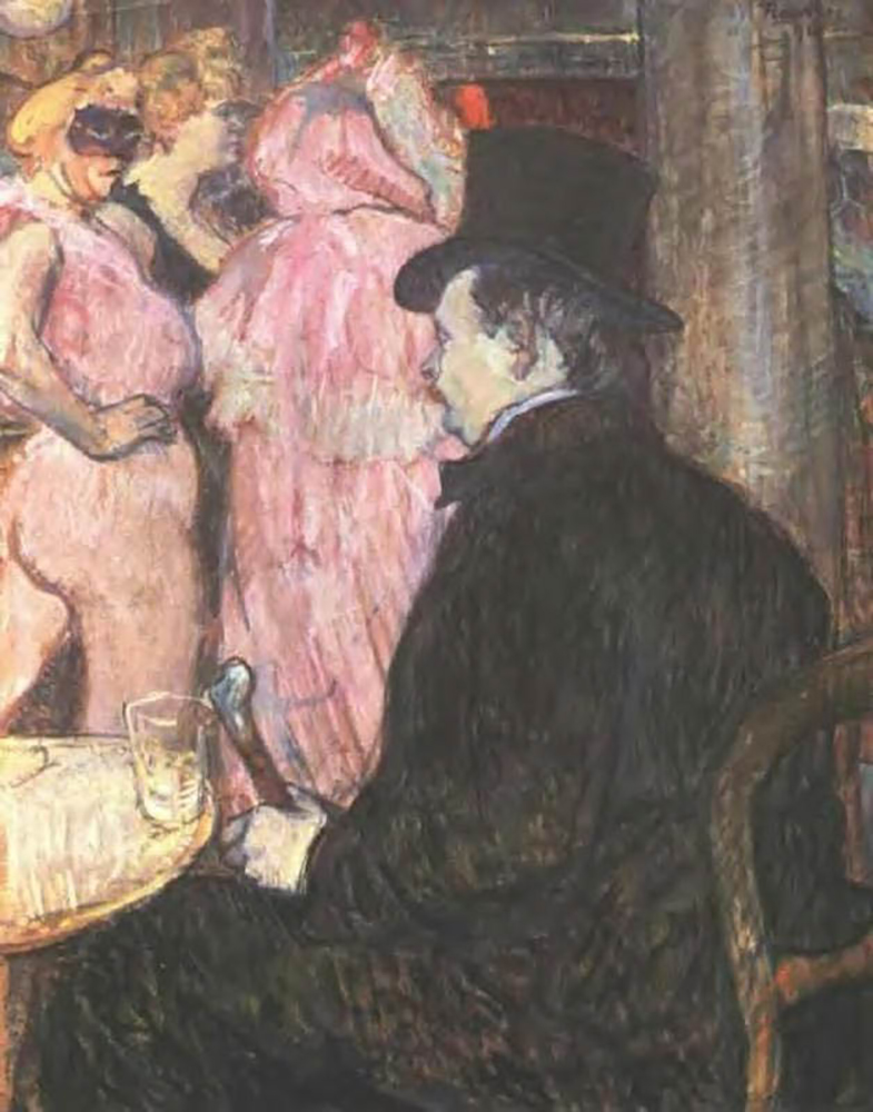 Henri Toulouse-Lautrec Maxime de Thomas at the Opera Ball - 1896 oil painting reproduction