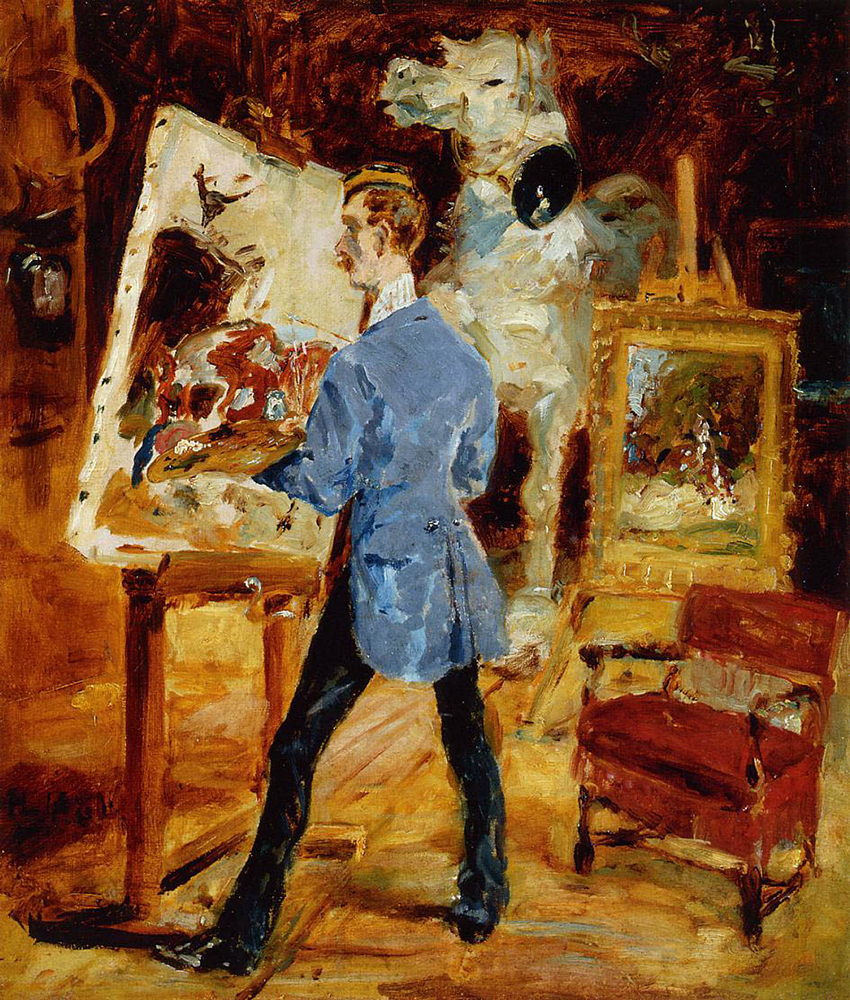 Henri Toulouse-Lautrec Princeteau in His Studio - 1881 oil painting reproduction