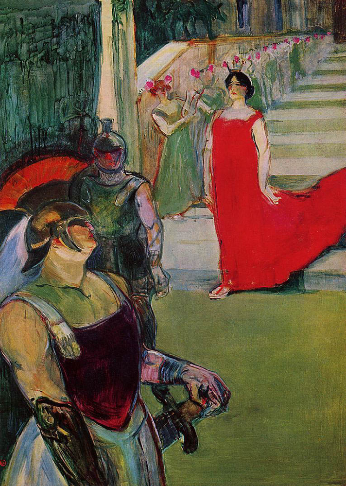 Henri Toulouse-Lautrec Scenes from 'Messaline' at the Bordeaux Opera - 1900-01 oil painting reproduction