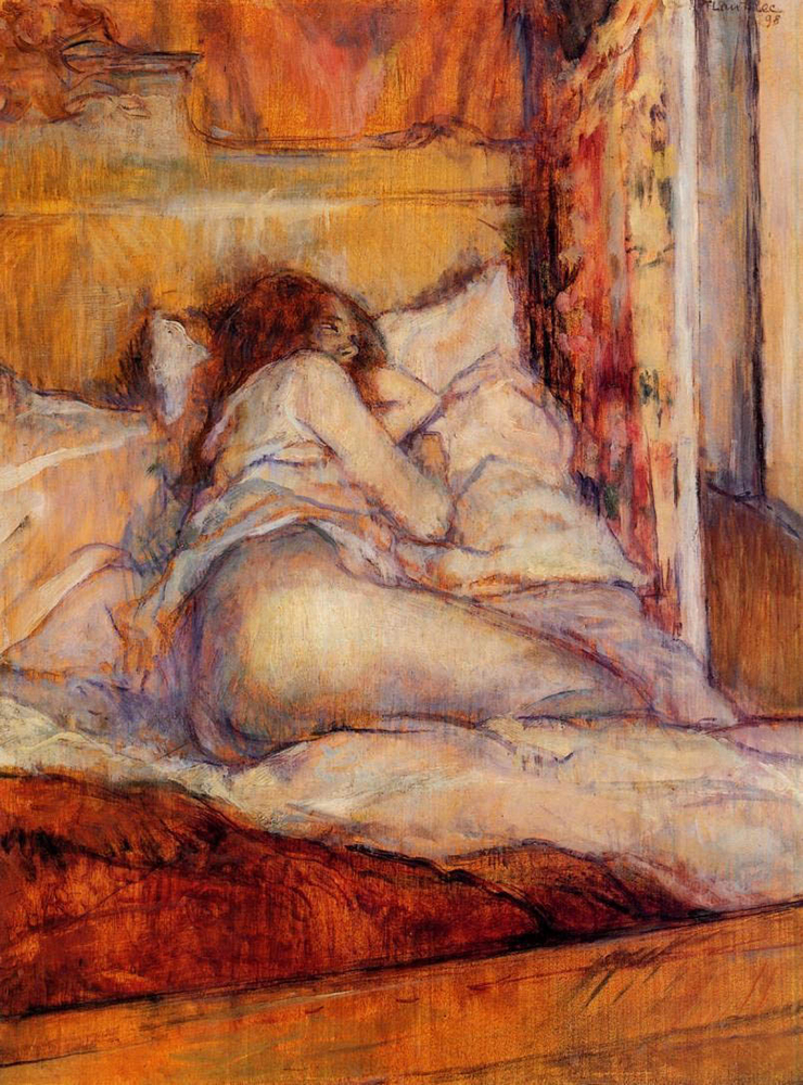 Henri Toulouse-Lautrec The Bed - 1898  oil painting reproduction