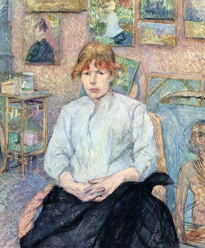 Henri Toulouse-Lautrec The Redhead with a White Blouse oil painting reproduction