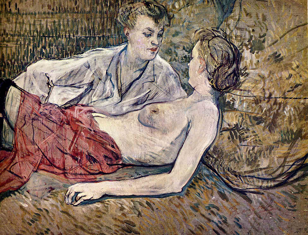 Henri Toulouse-Lautrec Two Friends - 1895 oil painting reproduction