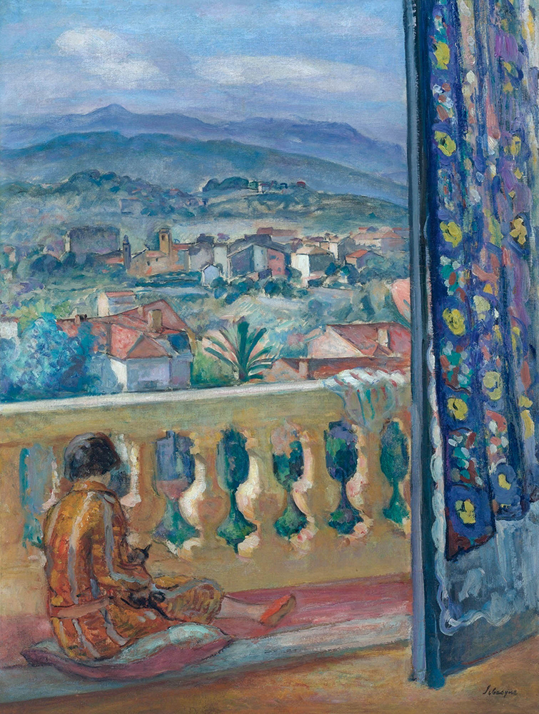 Henri Lebasque Blue Mountains in Cannes, 1926 oil painting reproduction