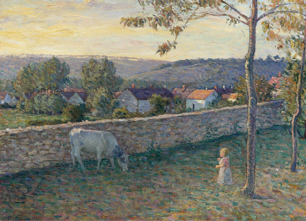 Henri Lebasque A Child at the Lawn at Pierrefonds, 1896 oil painting reproduction