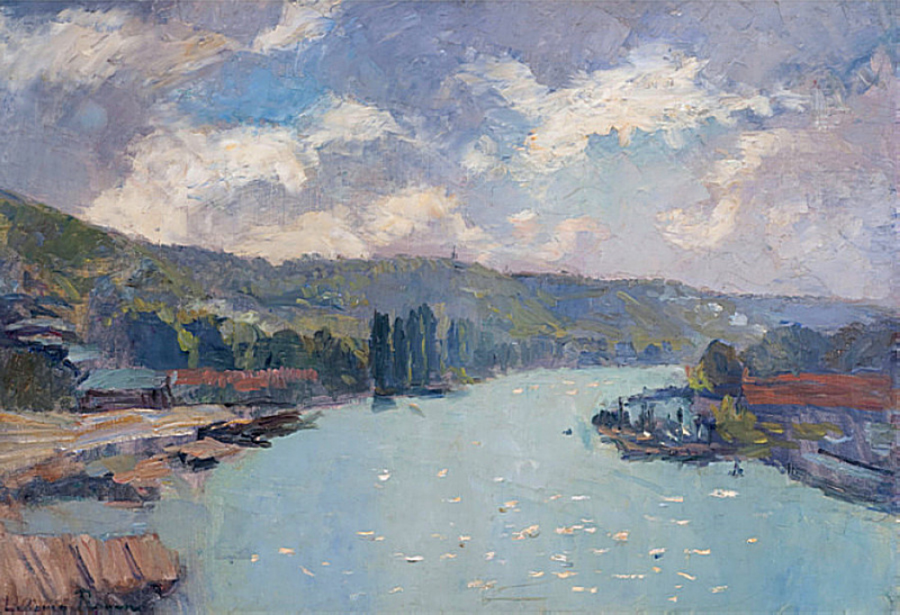 Albert Lebourg La Seine a Paris au Pont Notre Dame, 1902 oil painting reproduction