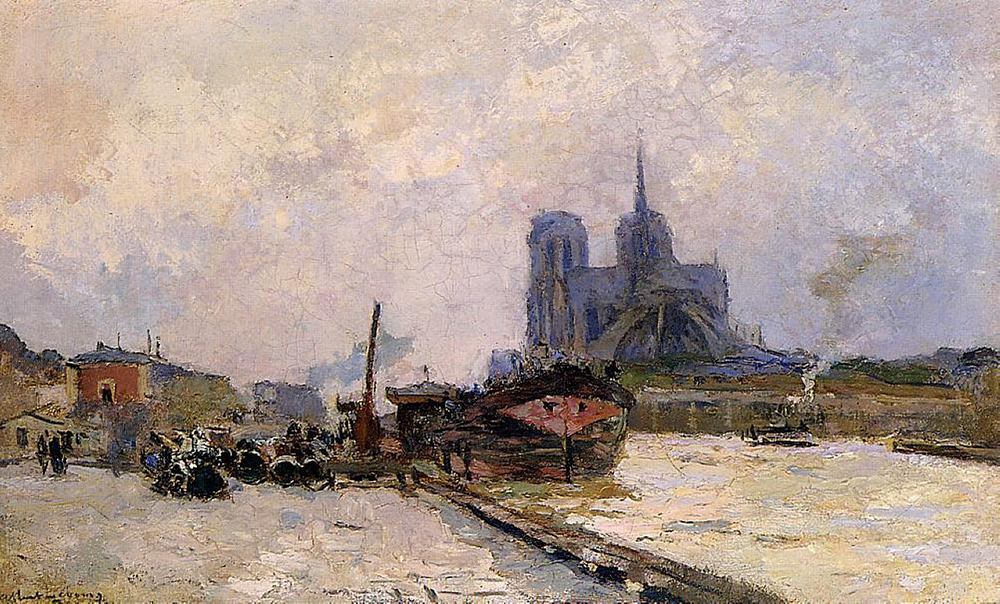 Albert Lebourg Notre Dame de Paris, View from Pont de la Tournelle oil painting reproduction