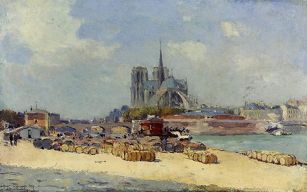 Albert Lebourg Notre Dame, Paris, 1897 oil painting reproduction