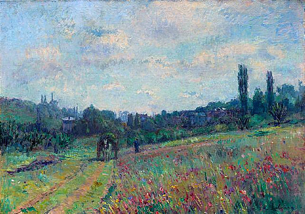 Albert Lebourg Printemps a Vetheuil, le Vallon Fleur oil painting reproduction