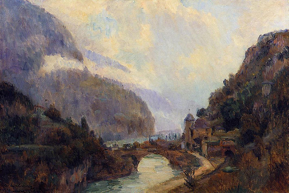 Albert Lebourg Saint Maurice (Valais) oil painting reproduction